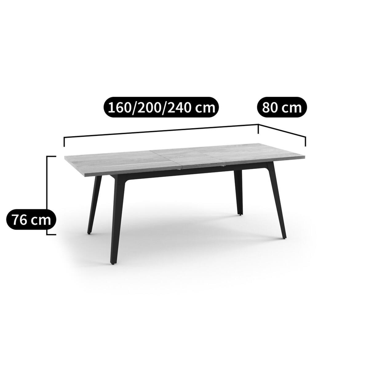 Daffo Pine Dining Table with 2 Extensions (Seats 6-8) – image 8
