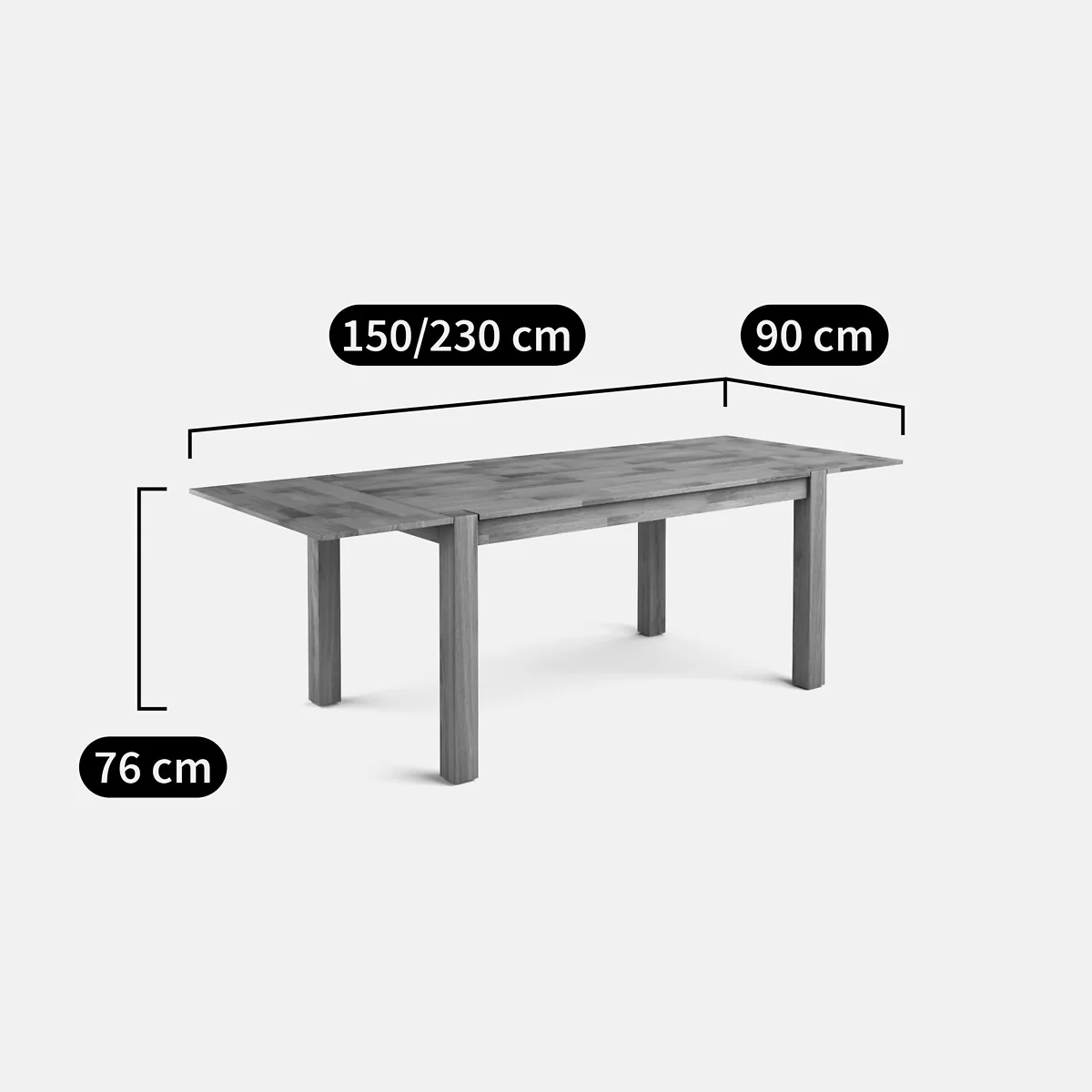 Adelita 6-8 Seater Extending Dining Table in Oiled Oak – image 8