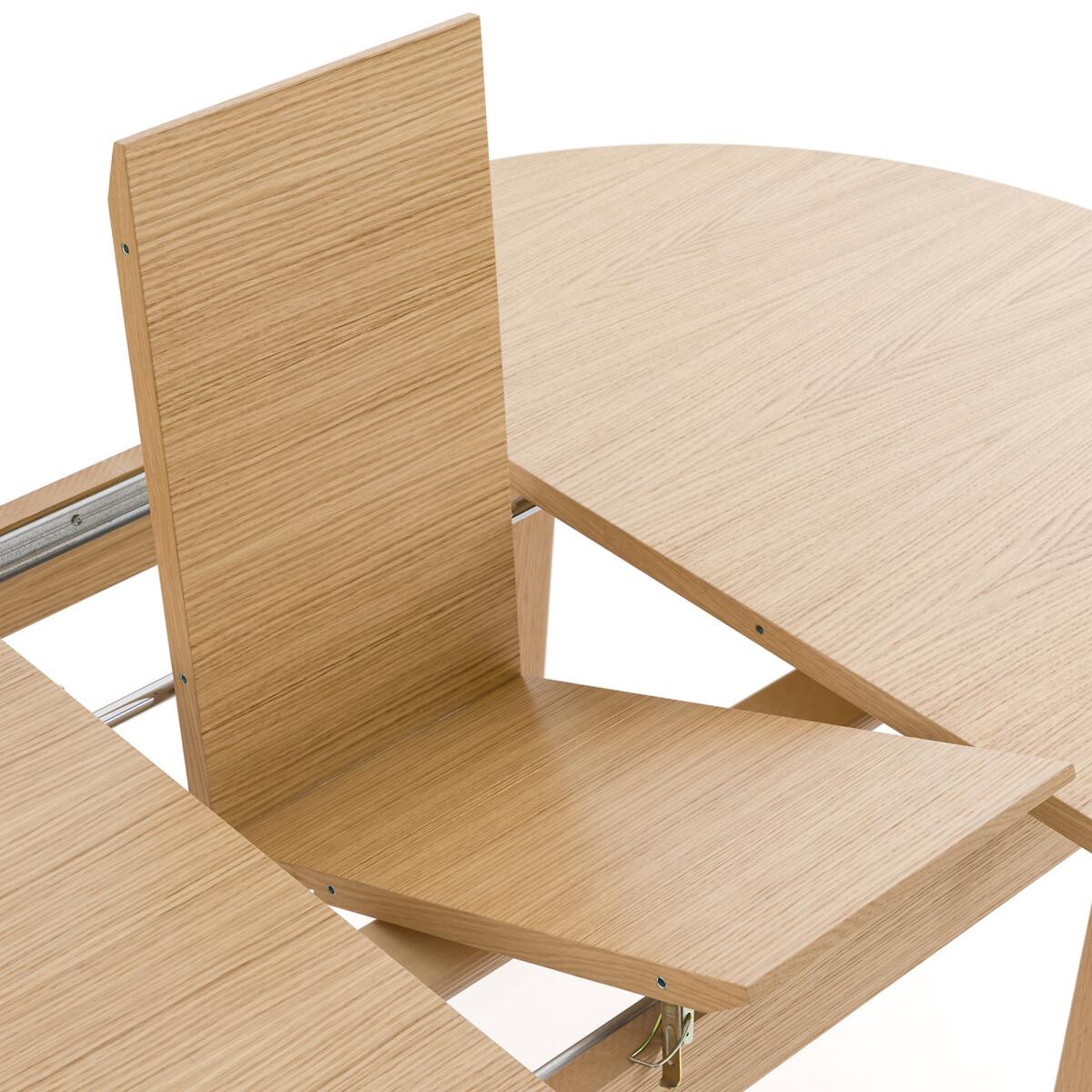 Wapong Extendable Oak Veneer Round Dining Table (Seats 4-6) – image 5