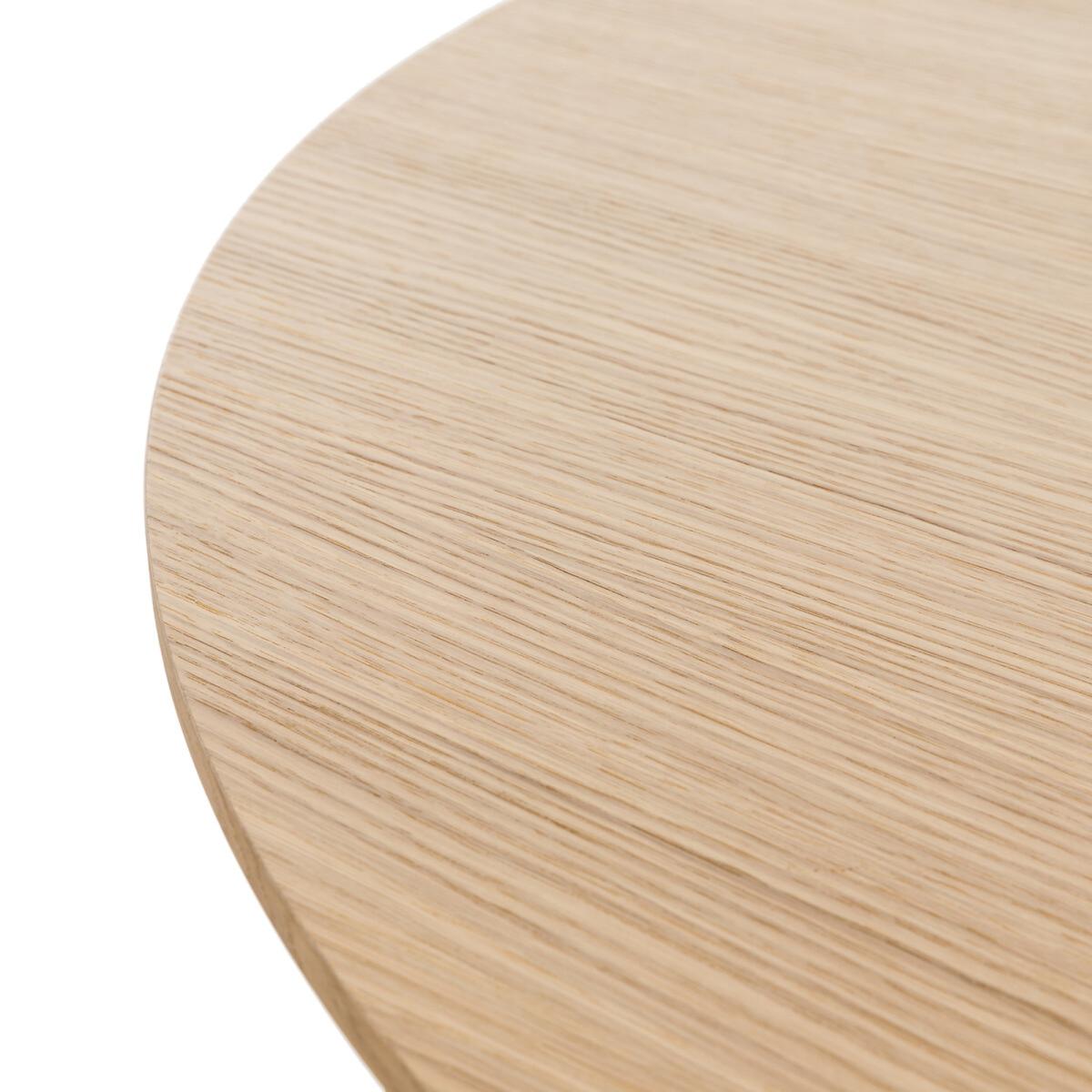 Wapong Extendable Oak Veneer Round Dining Table (Seats 4-6) – image 7