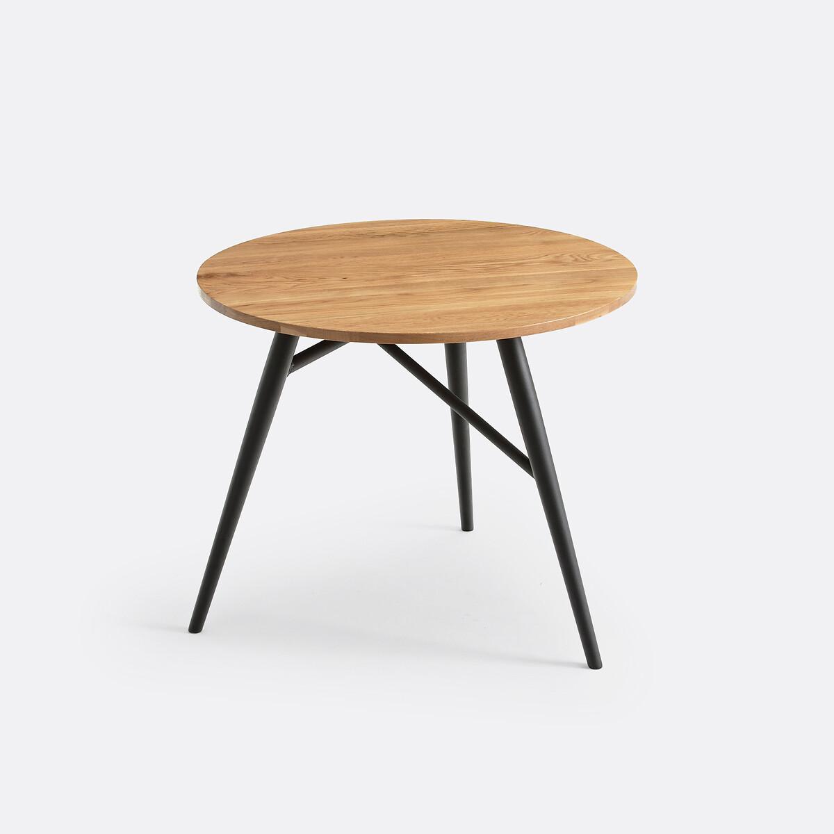 Cruseo Round Oak Dining Table (Seats 3) – image 3