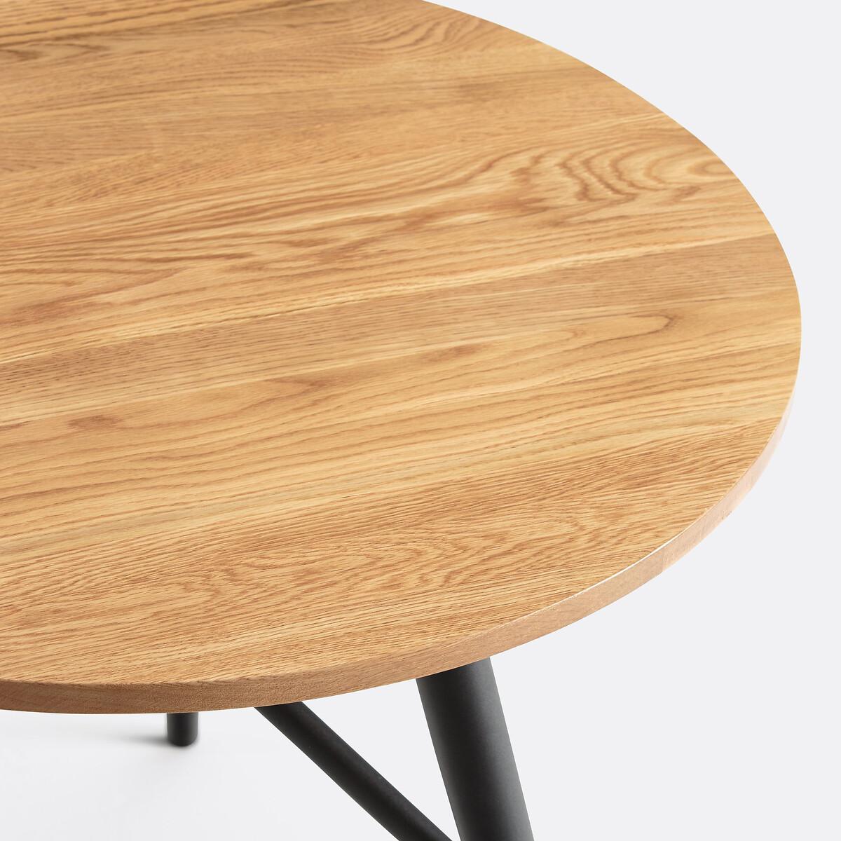 Cruseo Round Oak Dining Table (Seats 3) – image 4