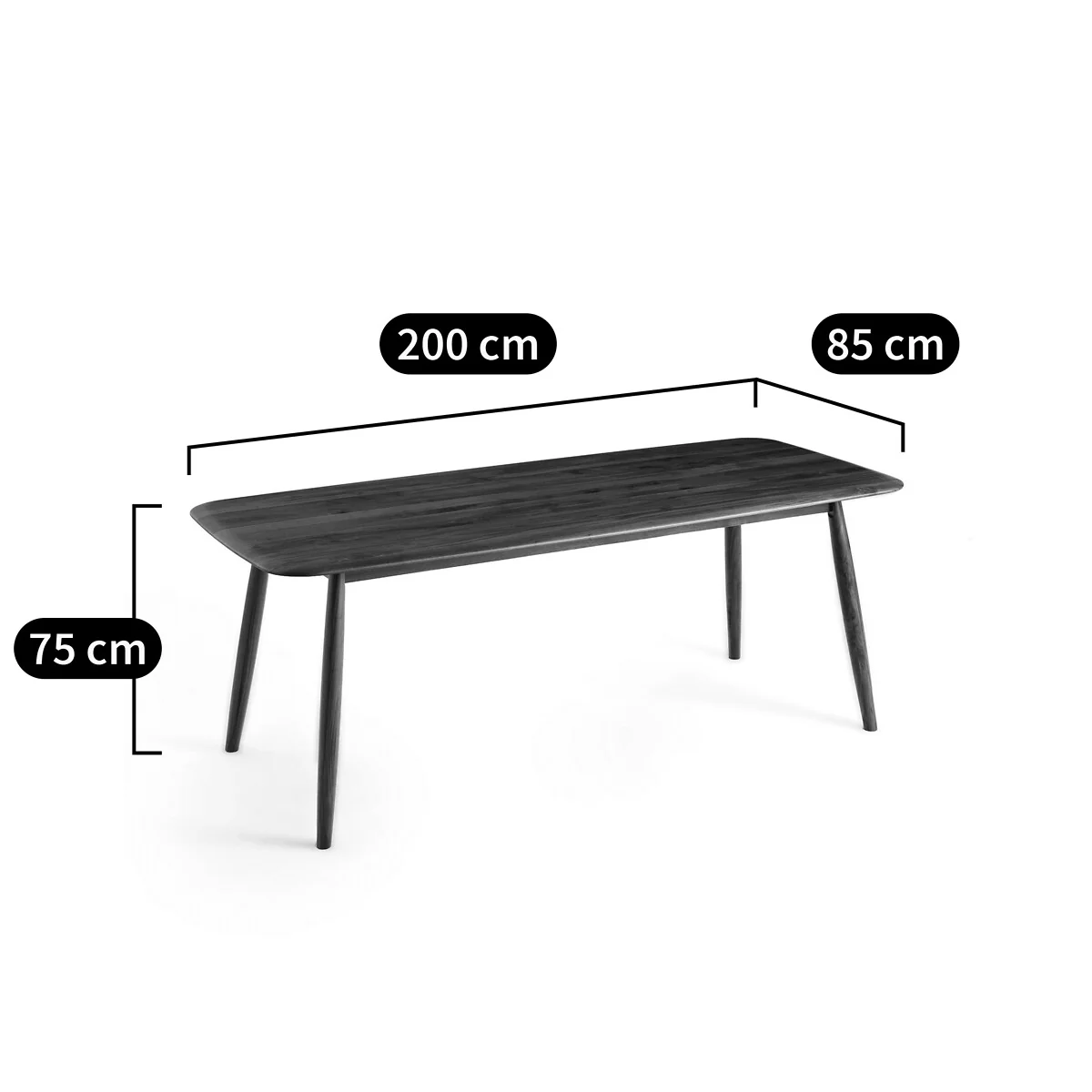 Comoé Solid Walnut Dining Table (Seats 8) – image 4
