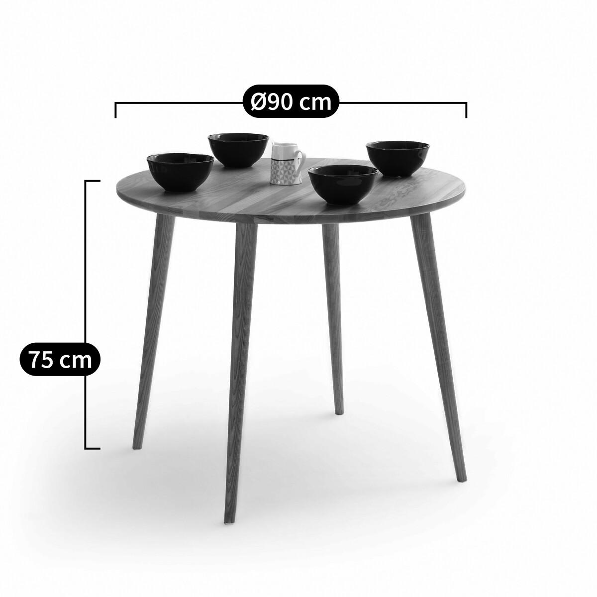 Crueso Round Ash Dining Table (Seats 4) – image 5