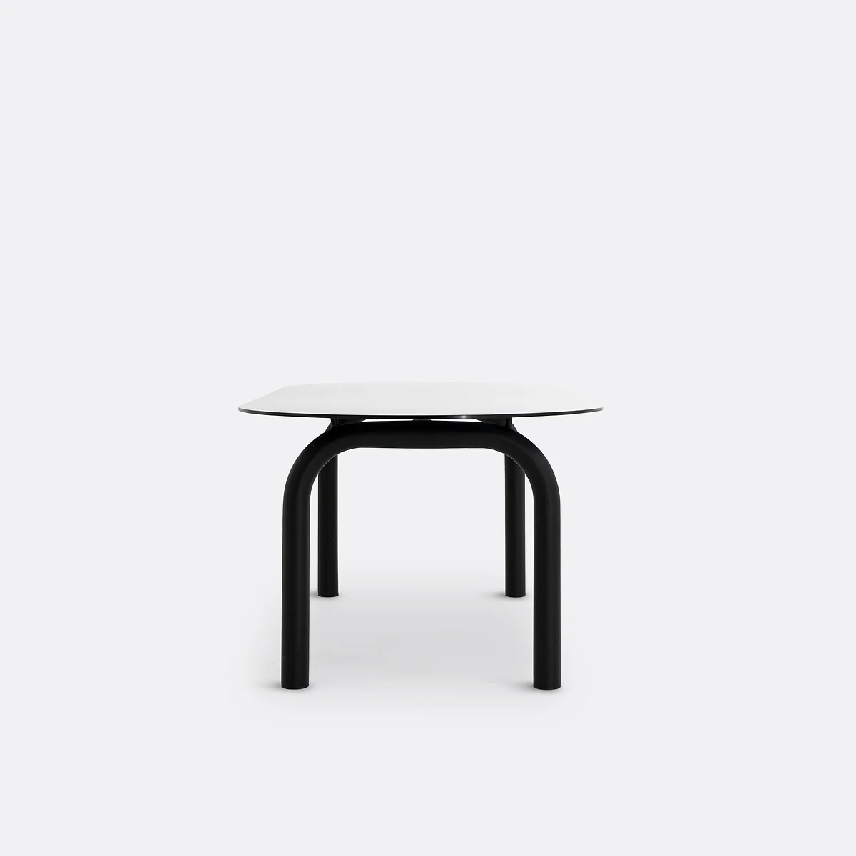 Polly 6-8 Seater Oval Dining Table in Smoked Glass and Steel – image 4