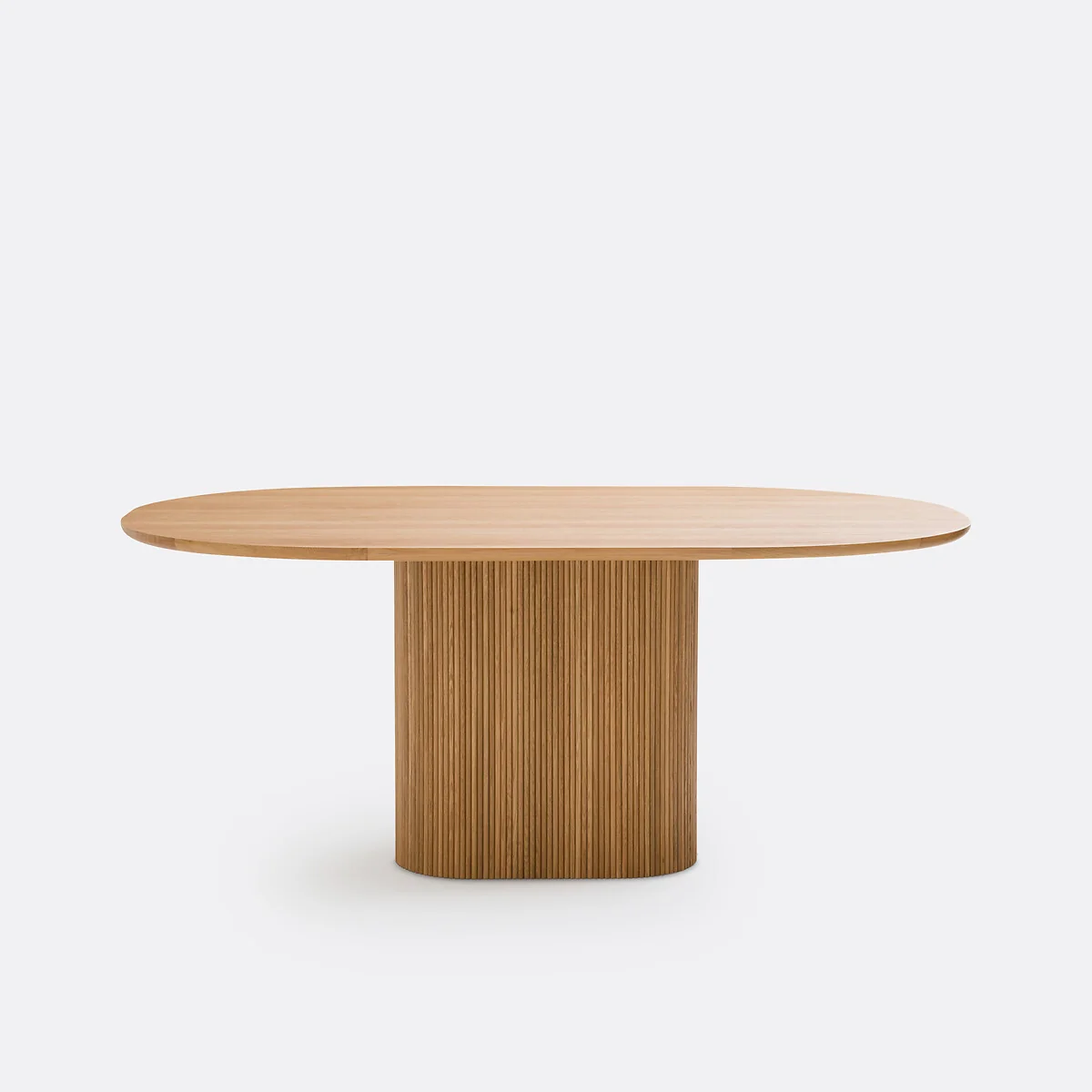 Tamula 6-8 Seater Oval Dining Table in Oak Veneer – image 3