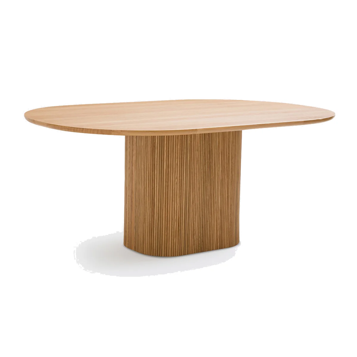 Tamula 6-8 Seater Oval Dining Table in Oak Veneer – image 1