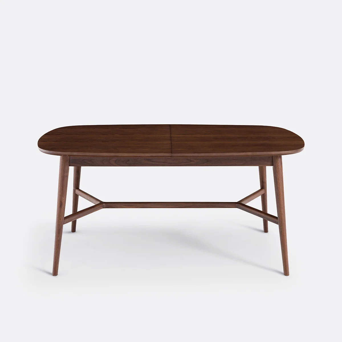 Yvan 6-8 Seater Extending Dining Table in Walnut and Veneer – image 2
