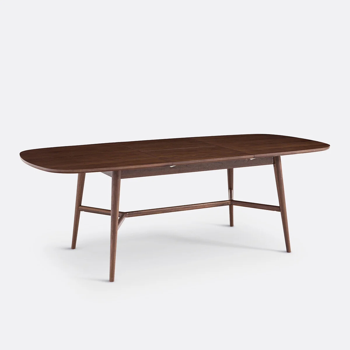 Yvan 6-8 Seater Extending Dining Table in Walnut and Veneer – image 3