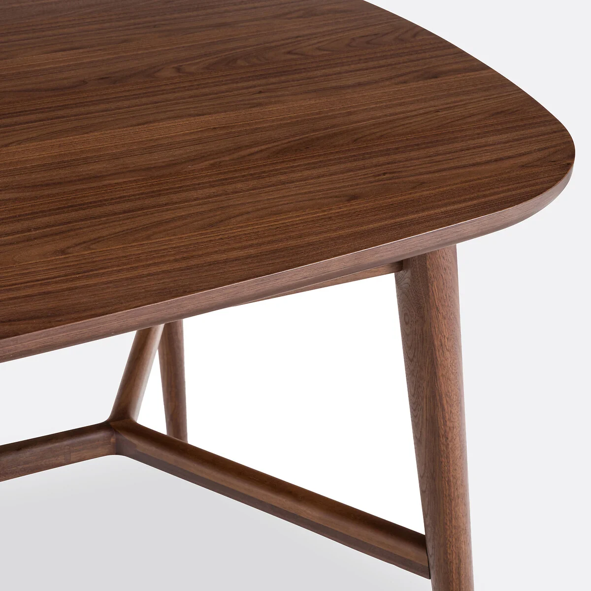 Yvan 6-8 Seater Extending Dining Table in Walnut and Veneer – image 7