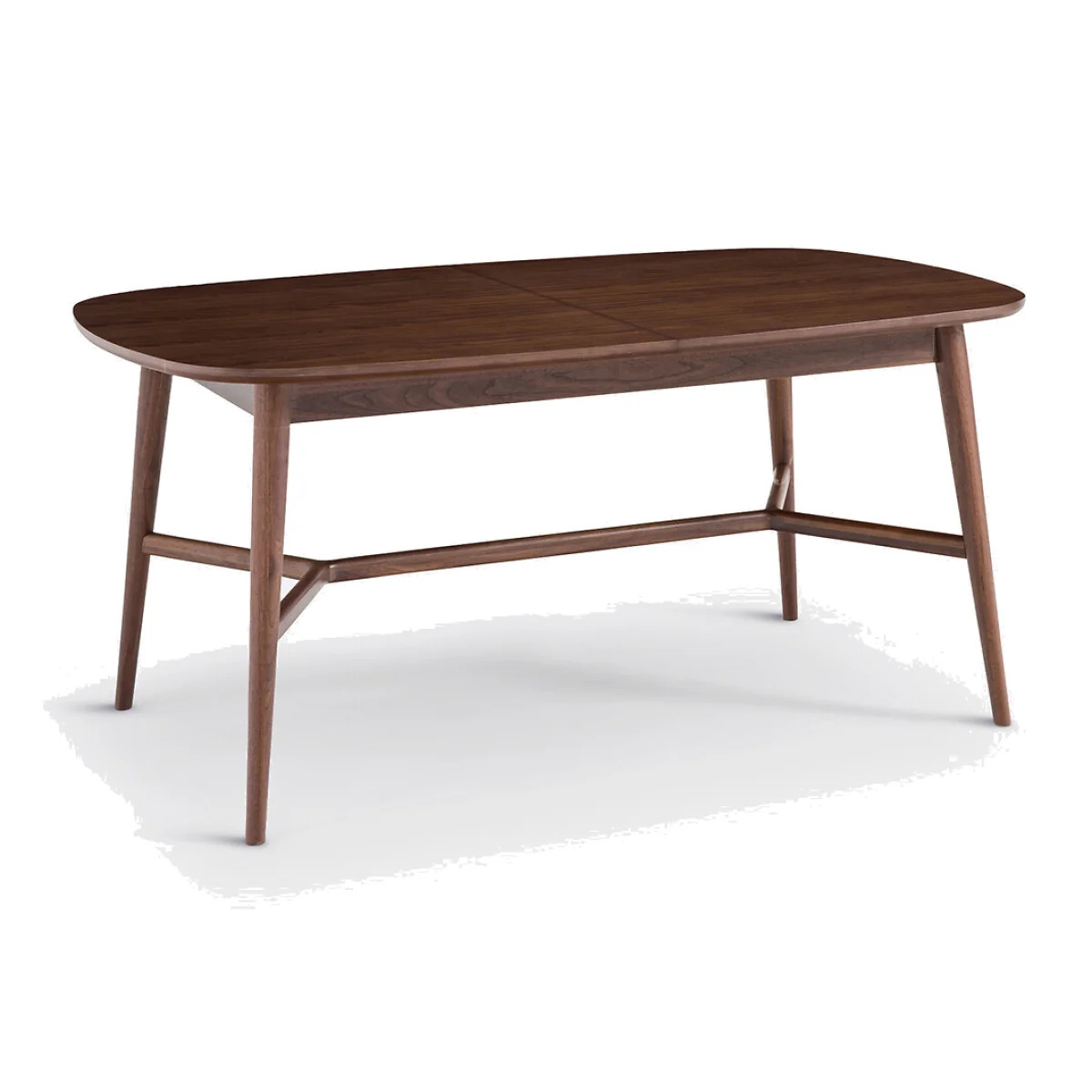 Yvan 6-8 Seater Extending Dining Table in Walnut and Veneer – image 1