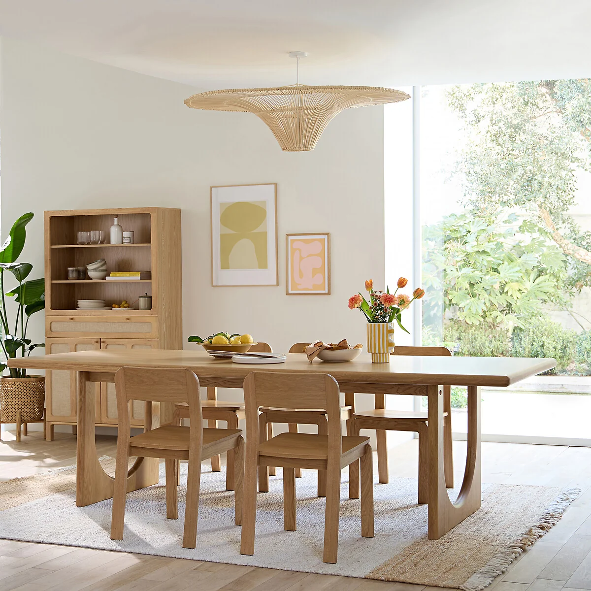 Douve 8-10 Seater Dining Table in Oak and Veneer – image 2