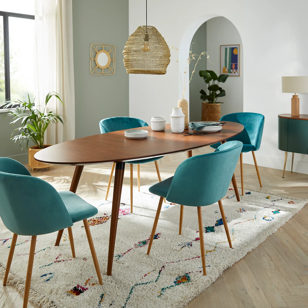 Watford 8-Seater Walnut Dining Table – image 2