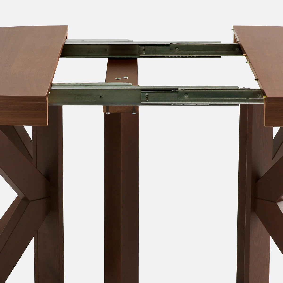Gosling 6-12 Seater Dining Table in Walnut Veneer and Stained Beech – image 6