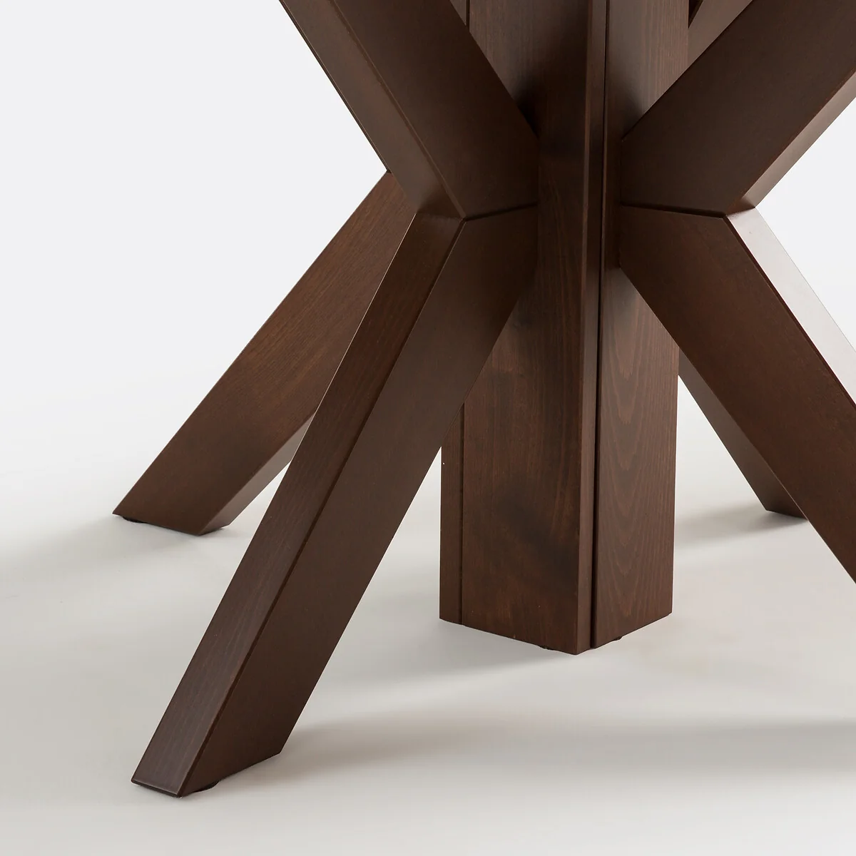 Gosling 6-12 Seater Dining Table in Walnut Veneer and Stained Beech – image 9