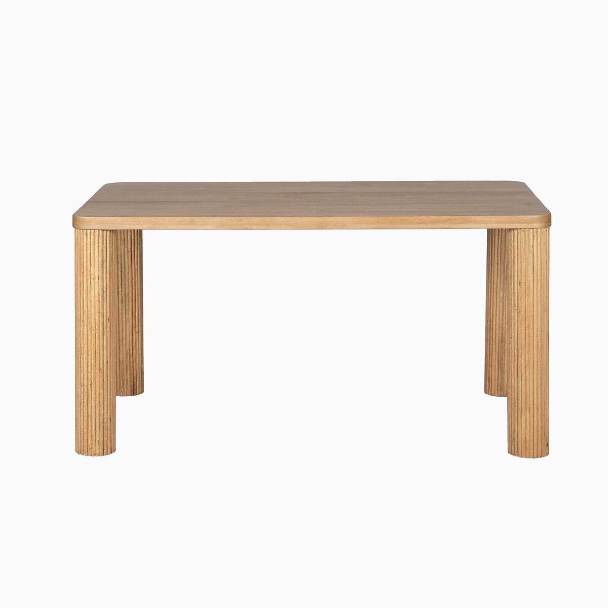 Roque Mango Wood Dining Table with Fluted Legs (Seats 6) – image 2
