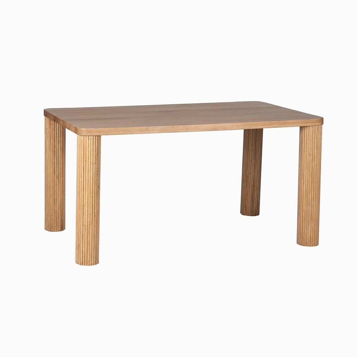 Roque Mango Wood Dining Table with Fluted Legs (Seats 6) – image 3