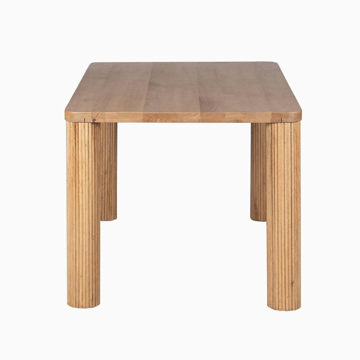 Roque Mango Wood Dining Table with Fluted Legs (Seats 6) – image 4