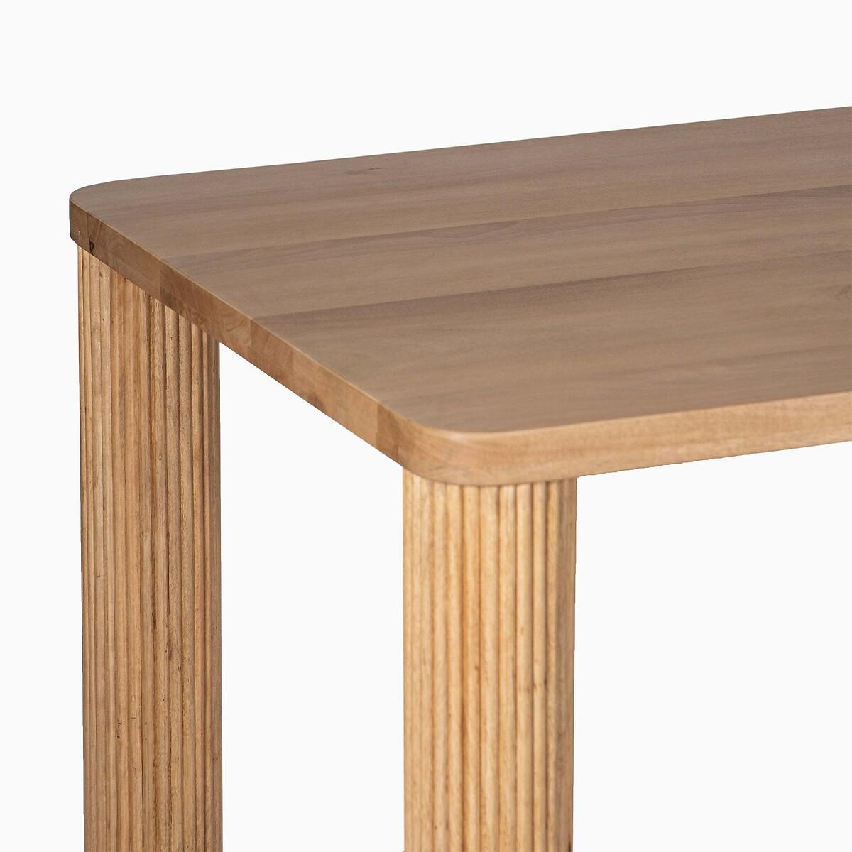 Roque Mango Wood Dining Table with Fluted Legs (Seats 6) – image 5