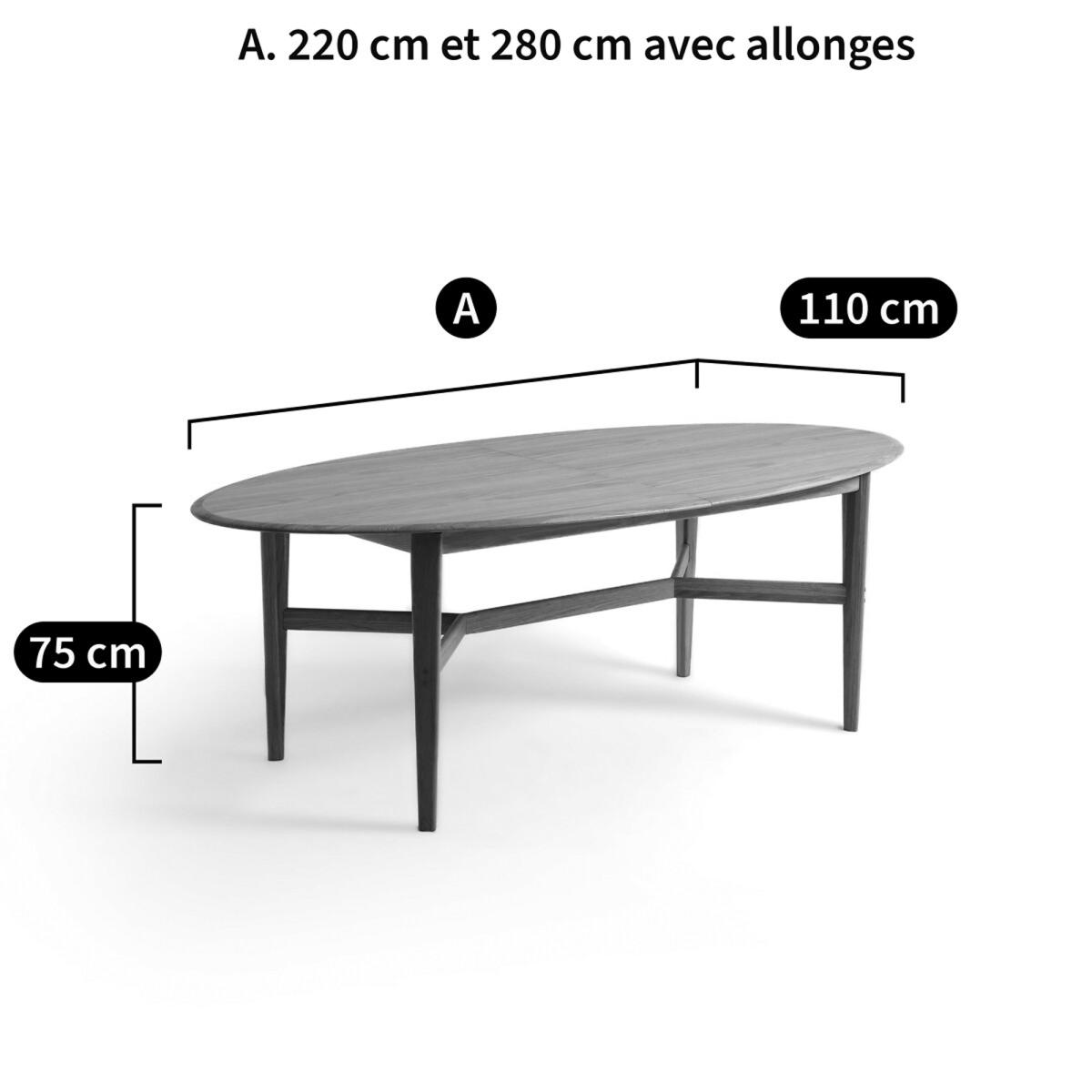 Tadame Solid Oak Extendable Dining Table (Seats 10) – image 6