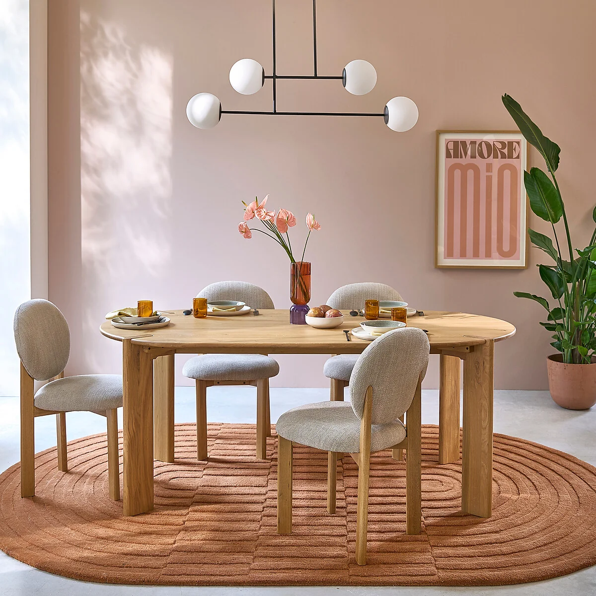 Elmo 6-8 Seater Dining Table in Solid Oak – image 2