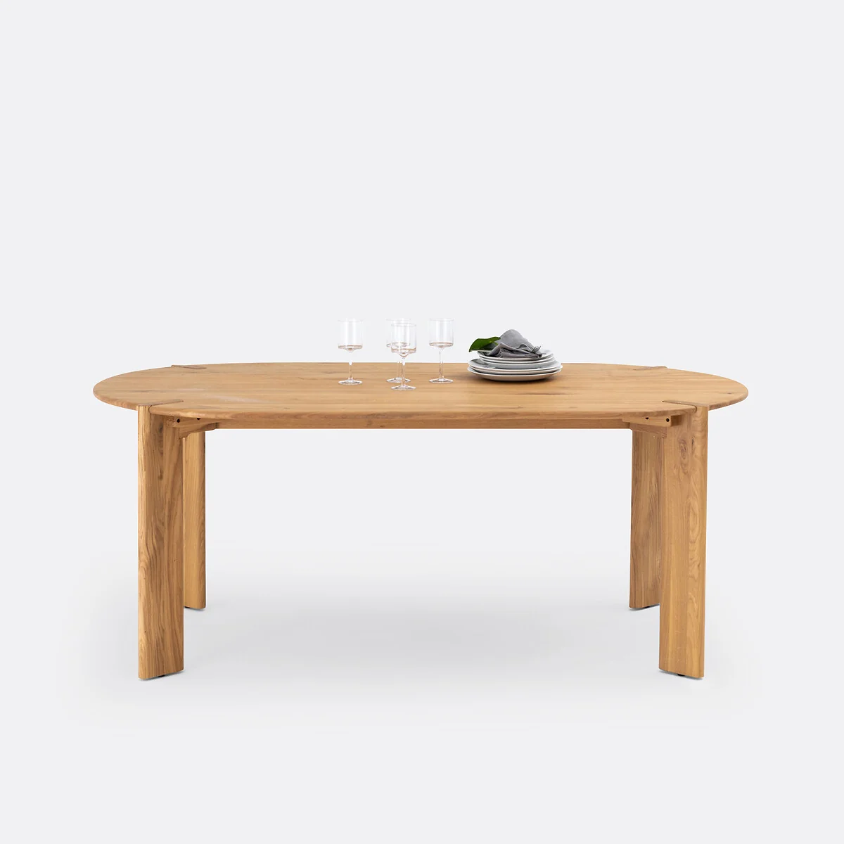 Elmo 6-8 Seater Dining Table in Solid Oak – image 4
