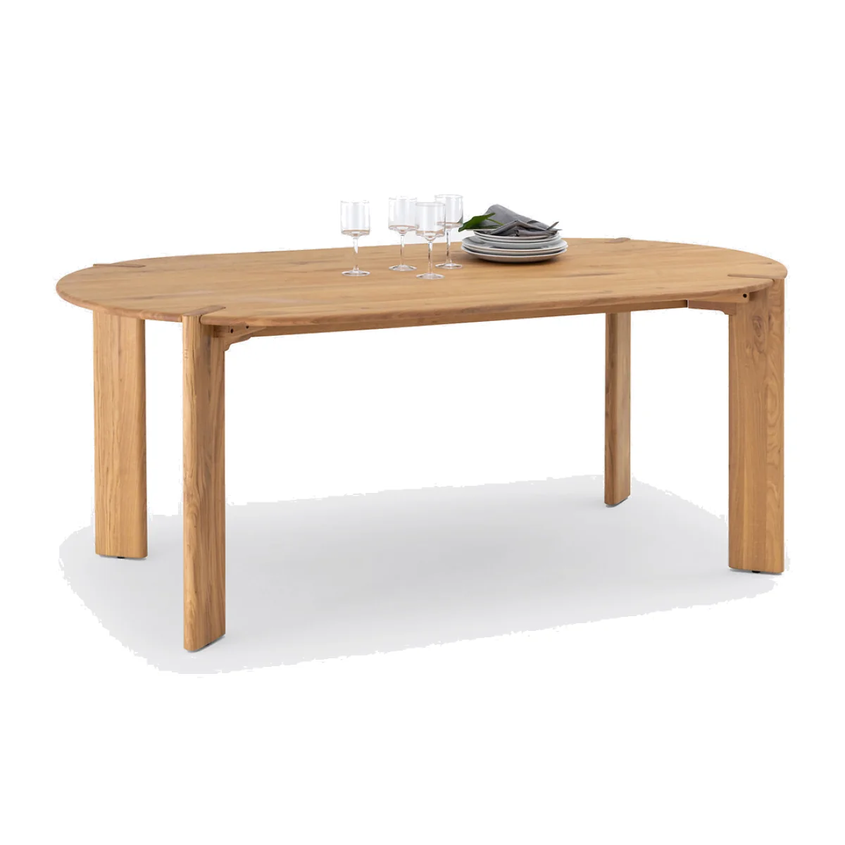 Elmo 6-8 Seater Dining Table in Solid Oak – image 1