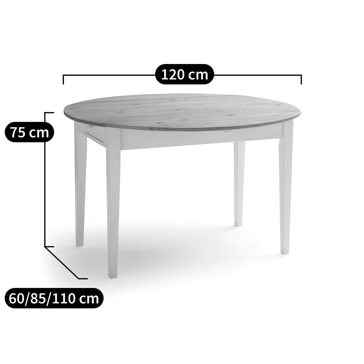 Alvina Round Dining Table with 2 Drawers (Seats 4-6) – image 7