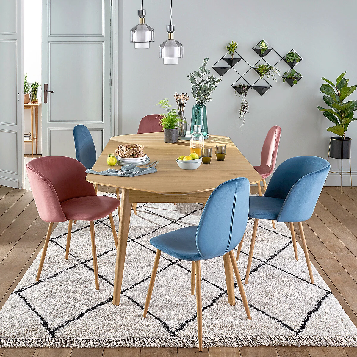 Biface 4-10 Seater Extending Dining Table in Oak and Veneer – image 2