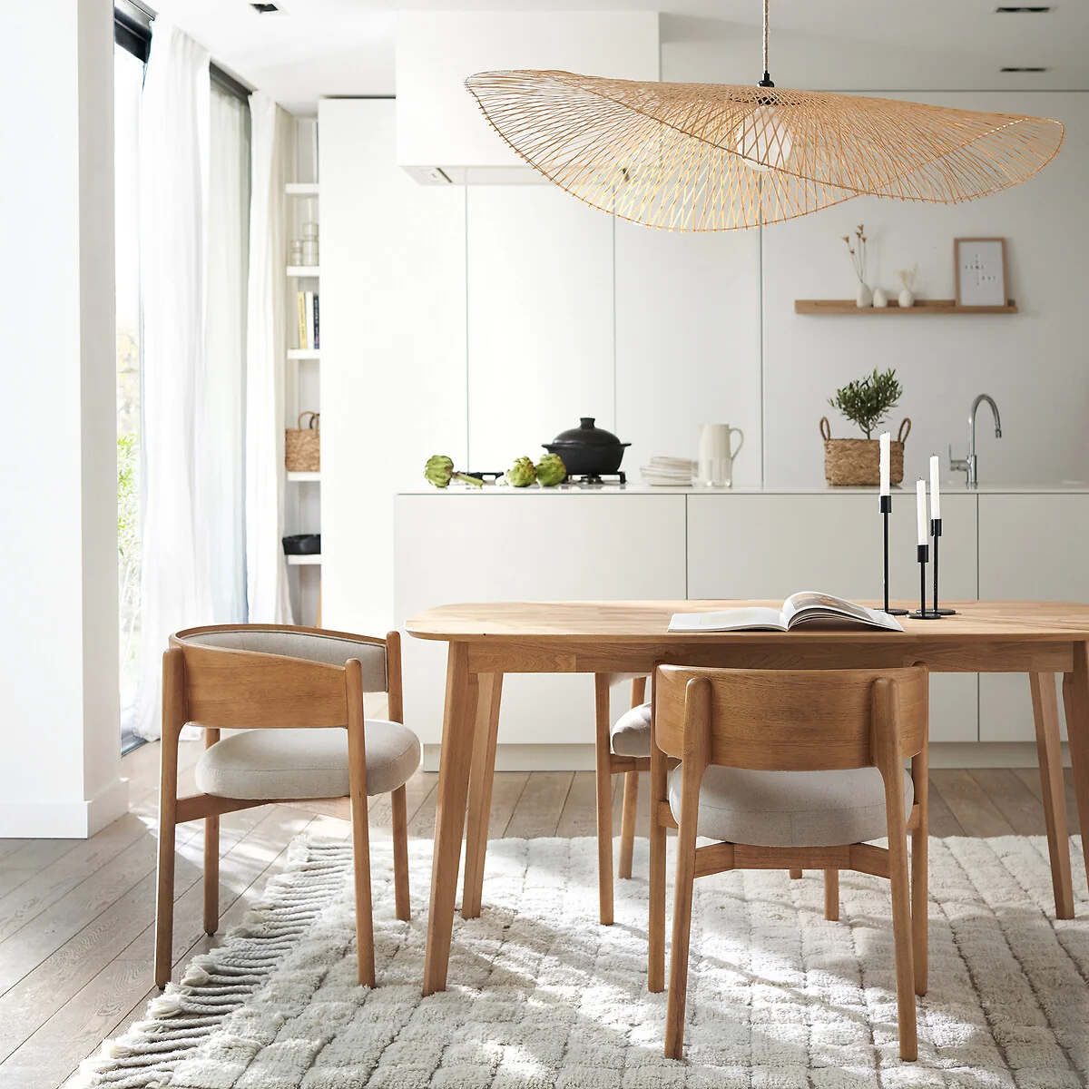 Dalmar 6-Seater Dining Table in Solid Oak – image 2