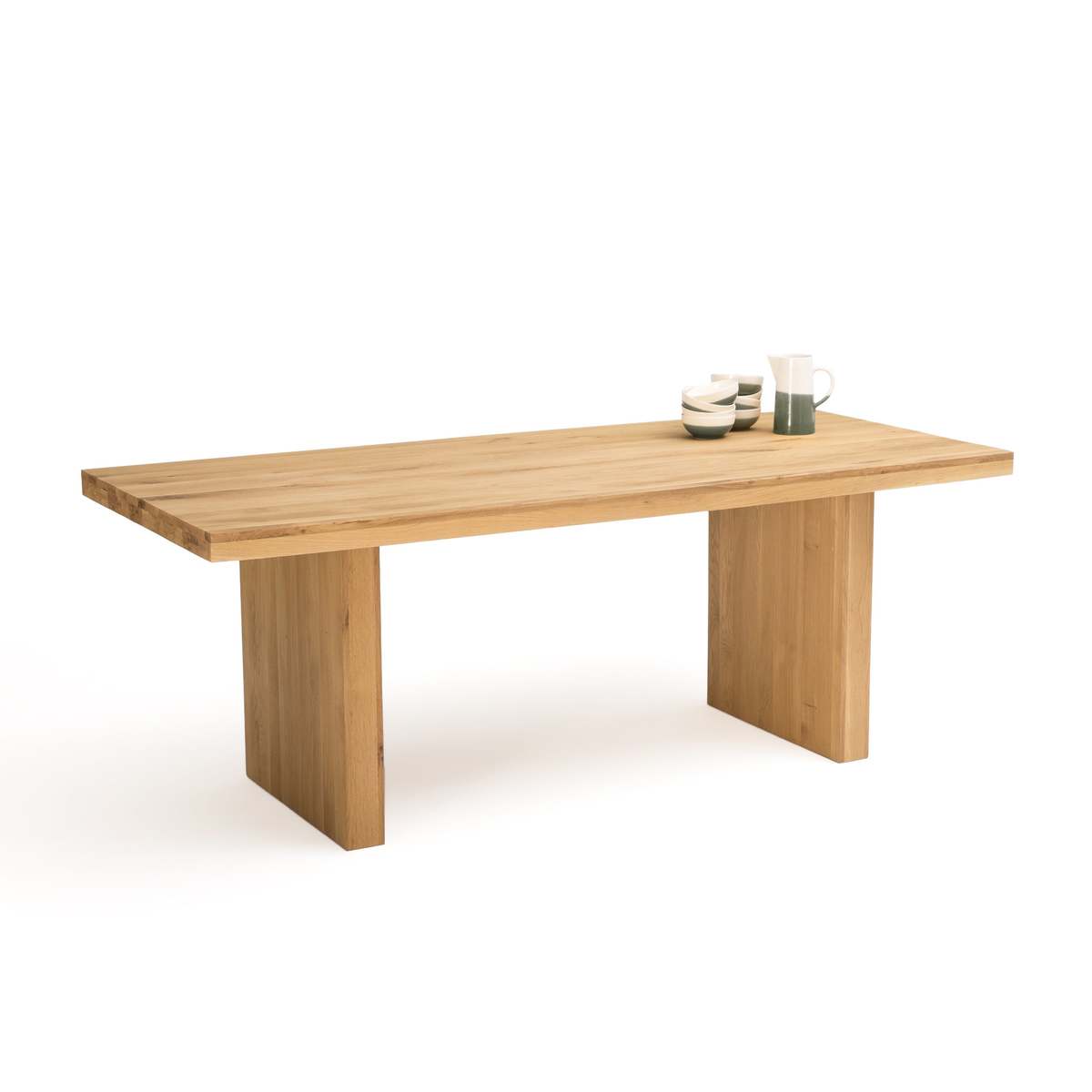 Vova Solid Oak Dining Table, Seats 6/8 – image 3