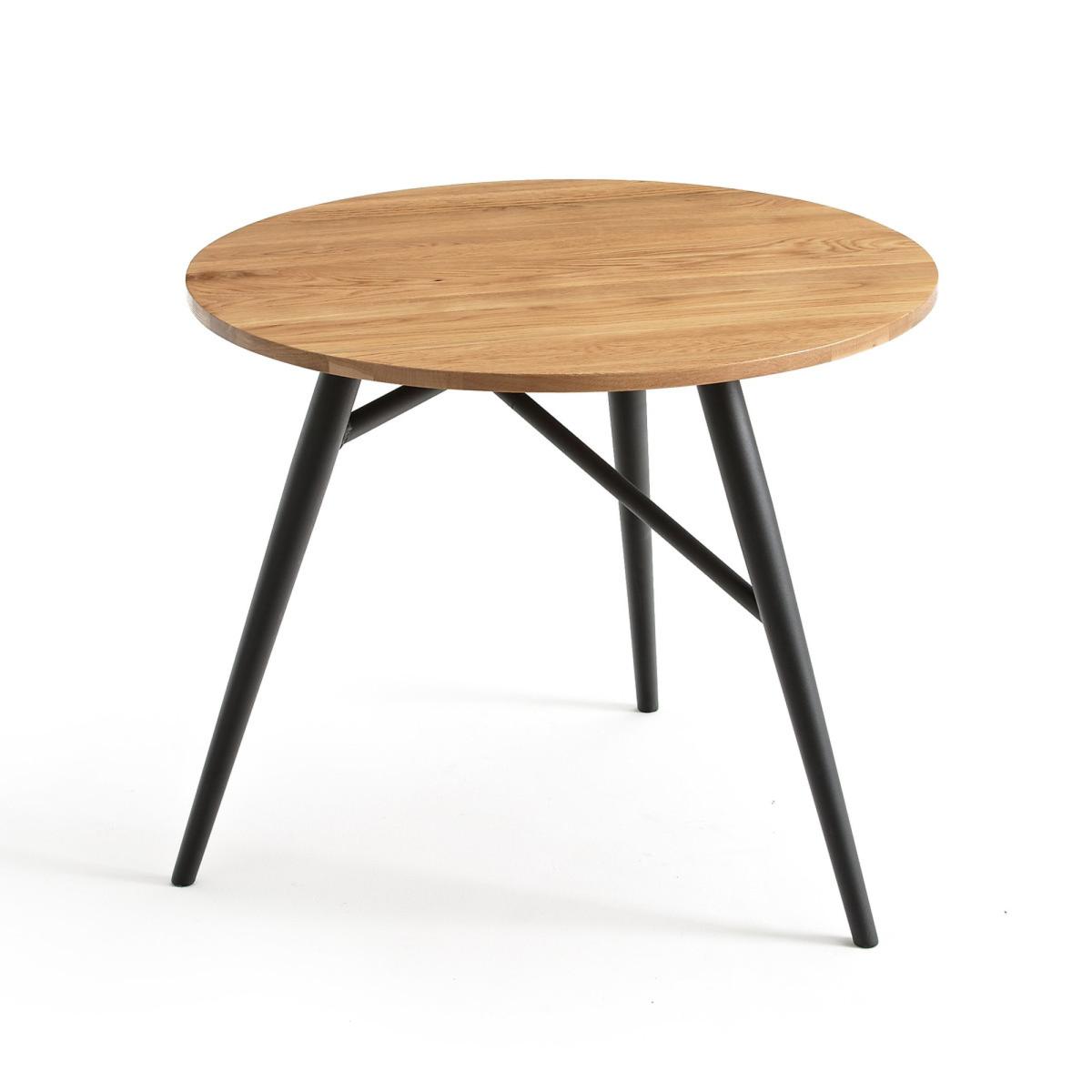 Cruseo Round Oak Dining Table (Seats 3) – image 2