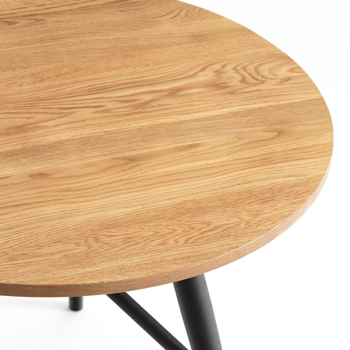 Cruseo Round Oak Dining Table (Seats 3) – image 3