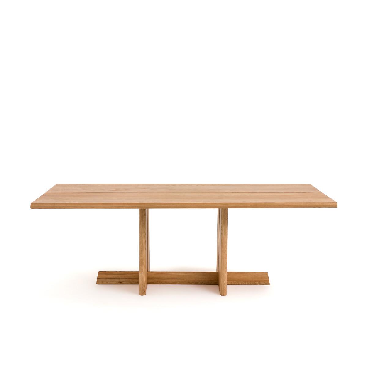 Boecy Sandblasted Solid Oak Dining Table – image 2
