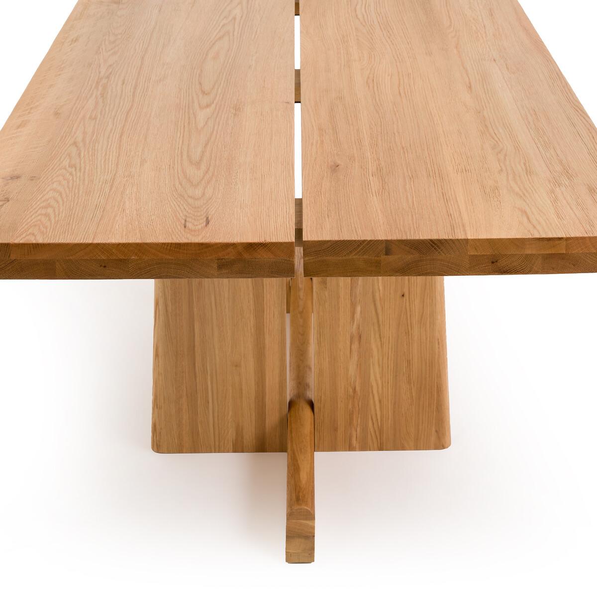 Boecy Sandblasted Solid Oak Dining Table – image 3