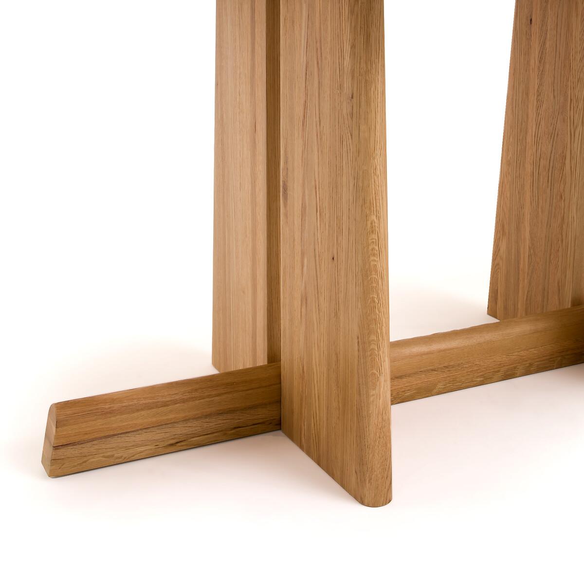 Boecy Sandblasted Solid Oak Dining Table – image 5