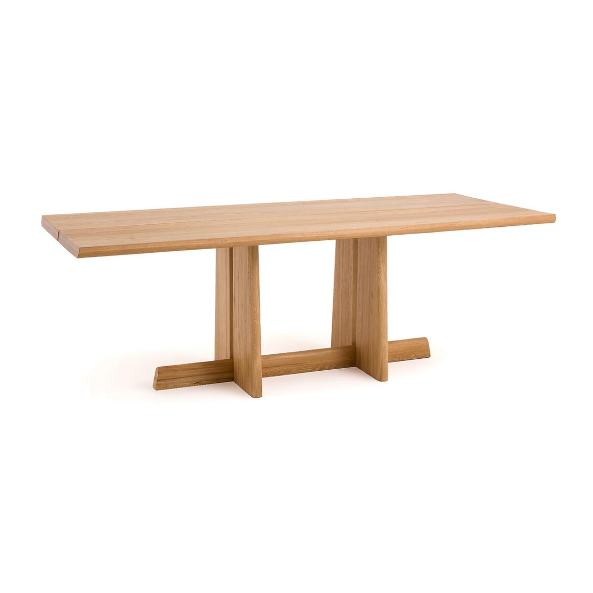Boecy Sandblasted Solid Oak Dining Table – image 1