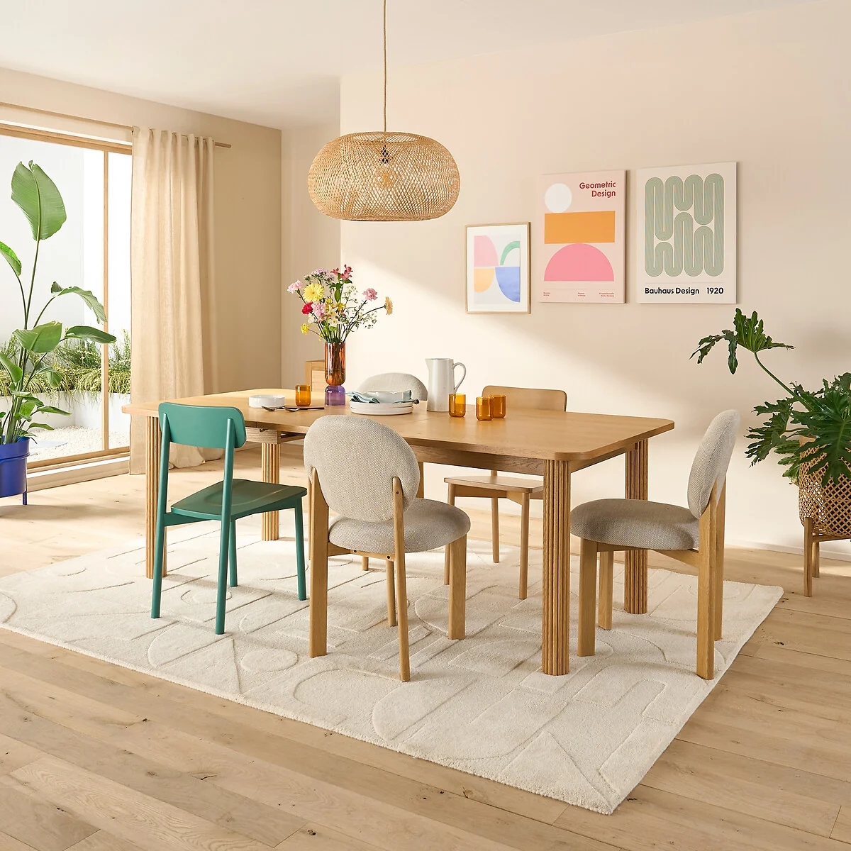 Desna 6-10 Seater Extending Dining Table in Oak Veneer – image 2