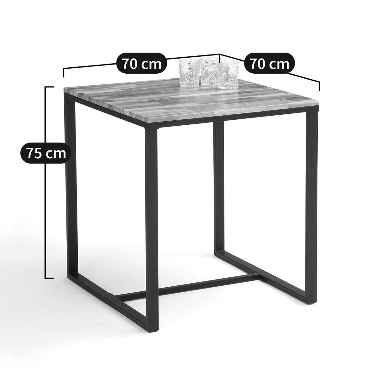 Hiba 2-Person Bistro Table in Oak and Steel – image 6