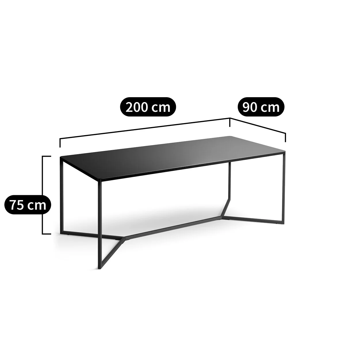 Romy Metal Dining Table – image 5