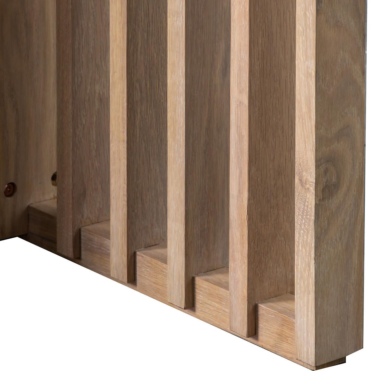 Batala Japandi Oak Slatted Square Dining Table (Seats 4) – image 11