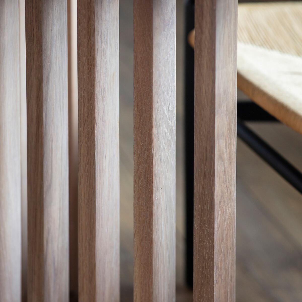 Batala Japandi Oak Slatted Square Dining Table (Seats 4) – image 4