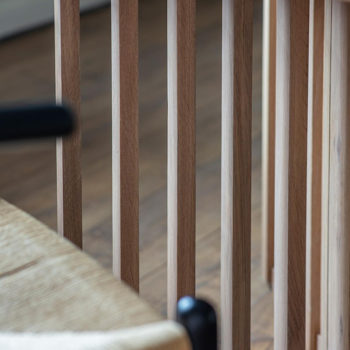 Batala Japandi Oak Slatted Square Dining Table (Seats 4) – image 5