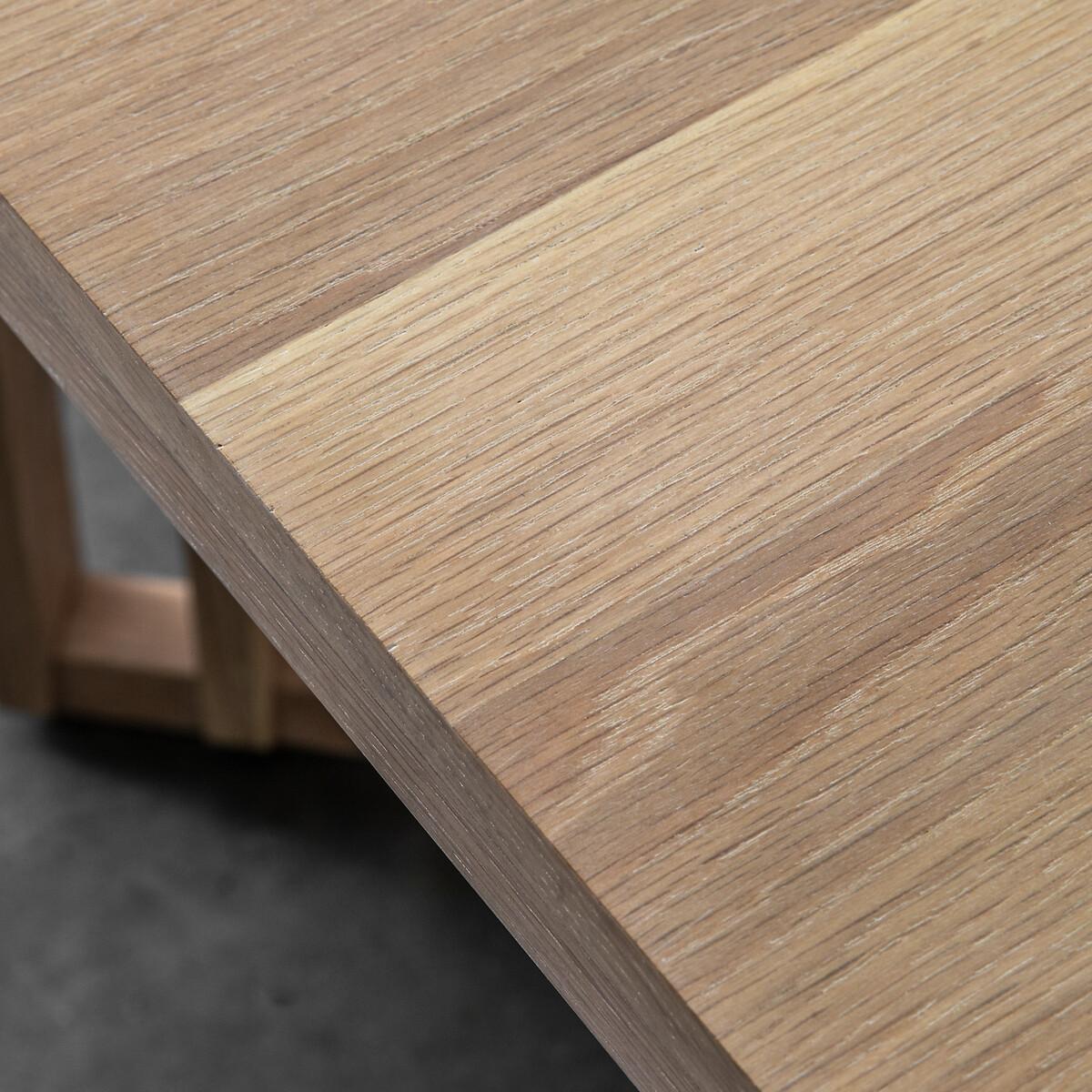 Batala Japandi Oak Slatted Square Dining Table (Seats 4) – image 7