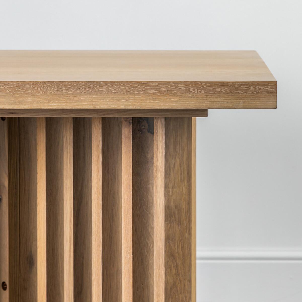 Batala Japandi Oak Slatted Square Dining Table (Seats 4) – image 10