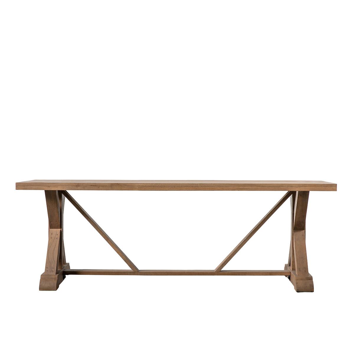Guntur Farmhouse Style Mango Wood Dining Table (Seats 8) – image 3