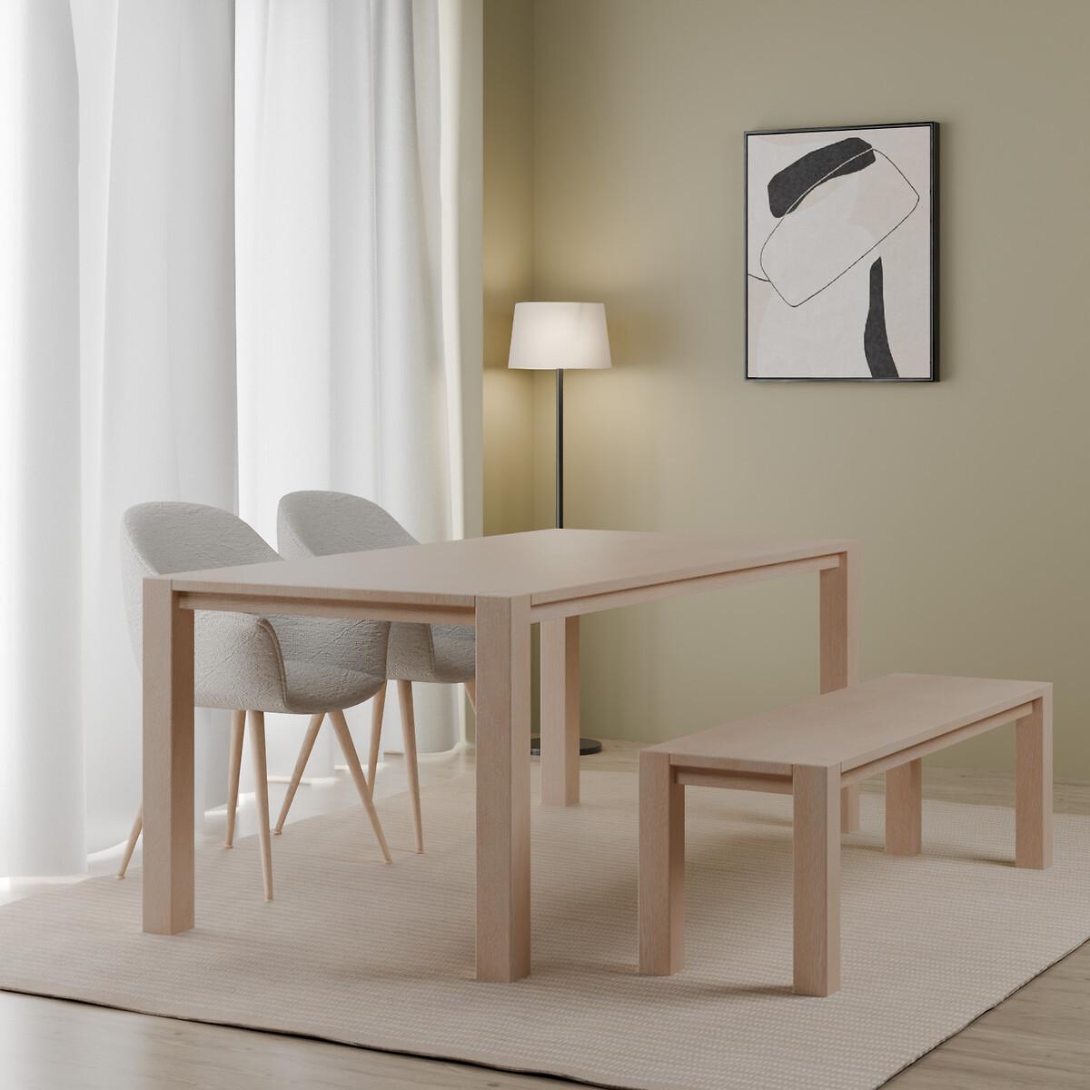 Emery Minimalise Natural Wood Dining Table (Seats 6) – image 1