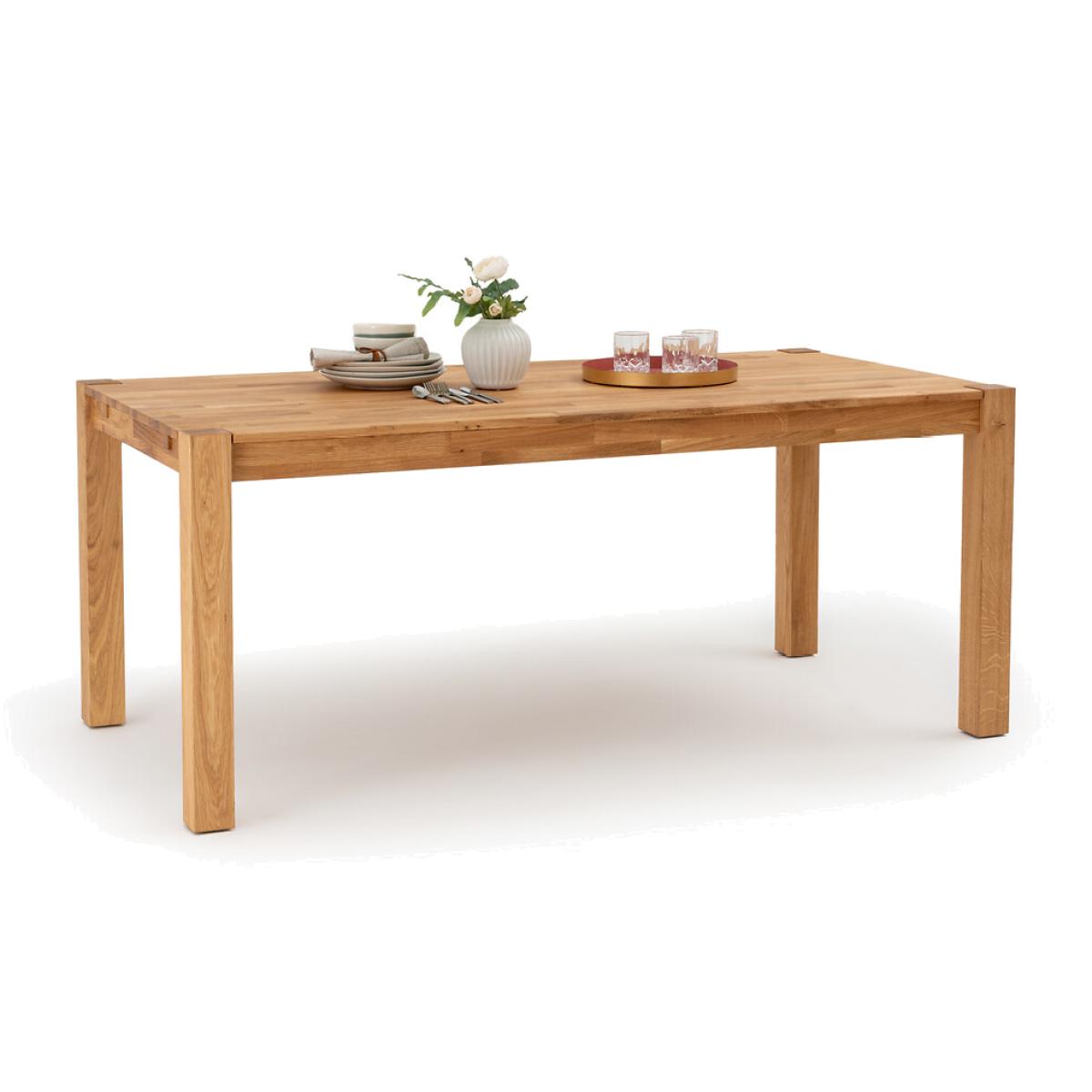 Adelita Oak Dining Table with 2 Extensions (Seats 6-10) – image 1
