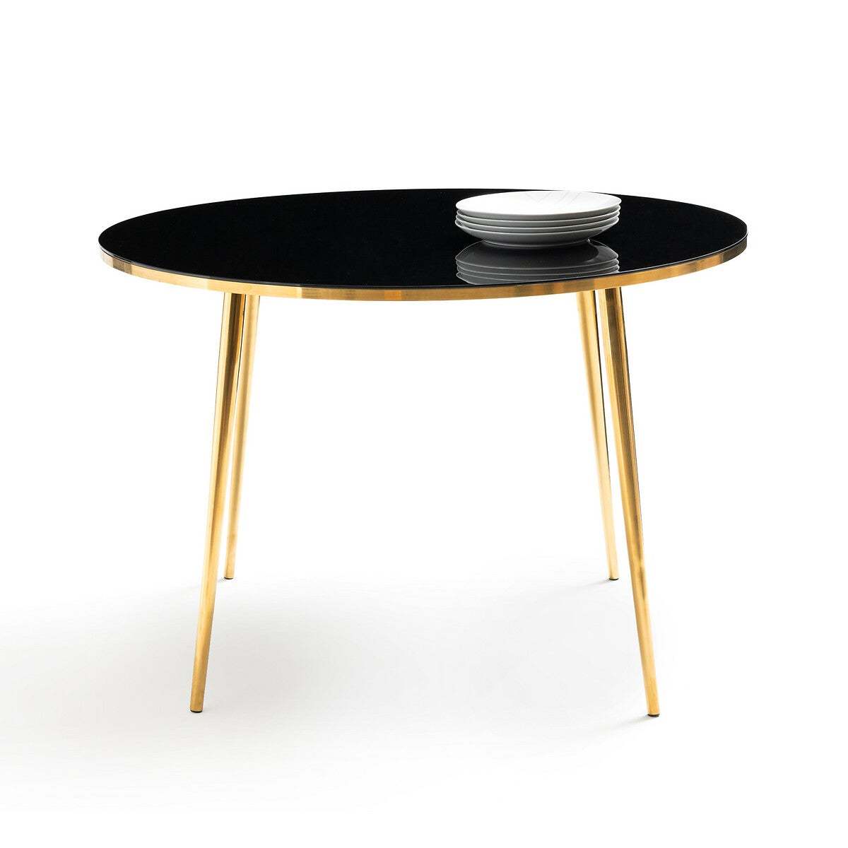 Luxore Round Tempered Glass Dining Table – image 2