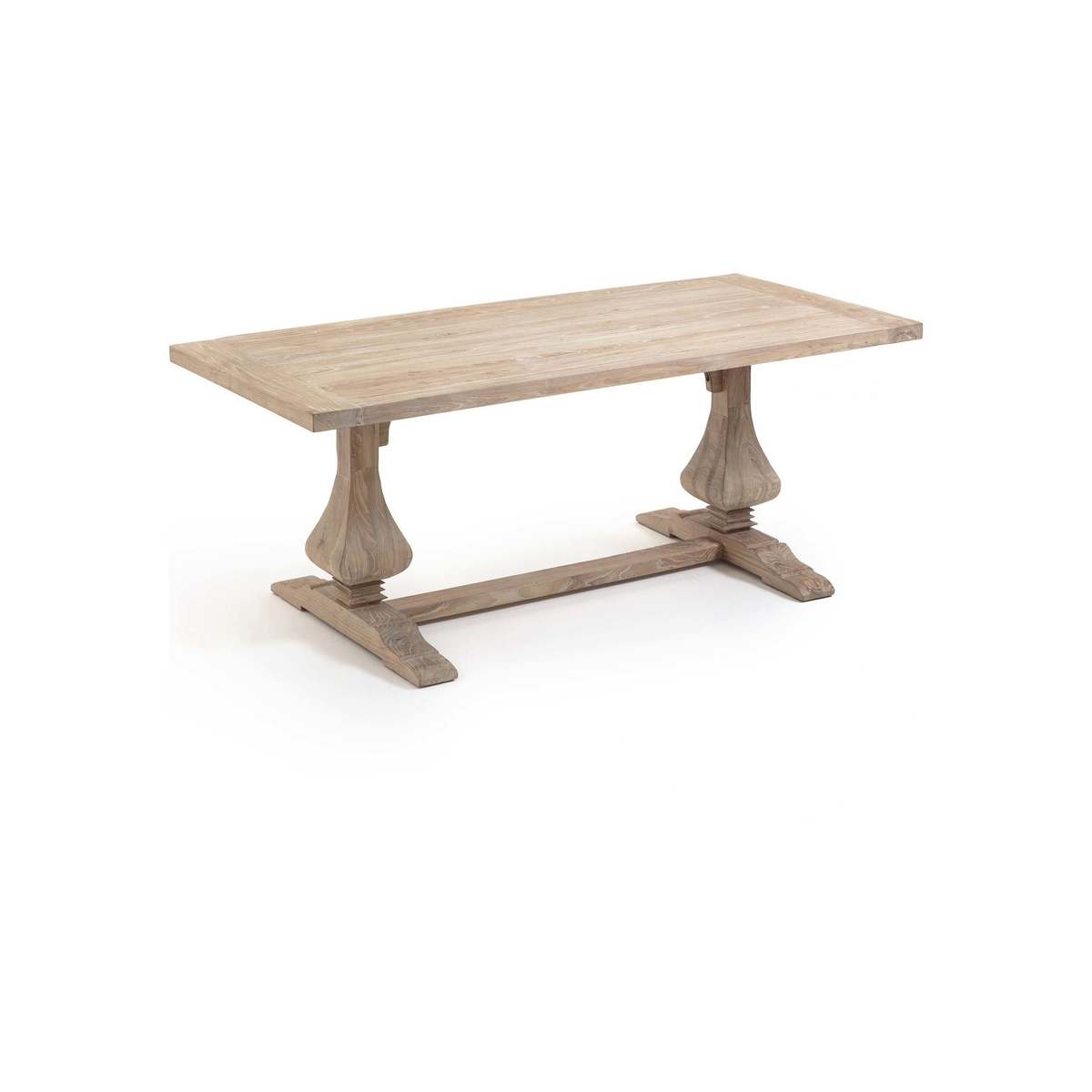 LORETTE Classic Solid Elm Dining Table (Seats 8 or 10) – image 1